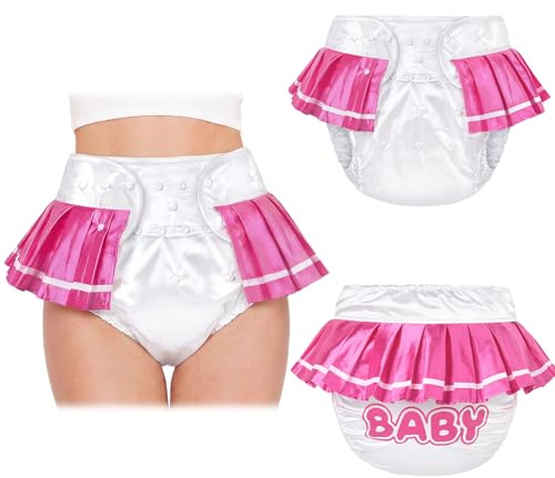 LittleForBig Vuxenblöja i tyg Baby School Girl - Tvättbar, Justerbar, Återanvändbar och Vattentät M