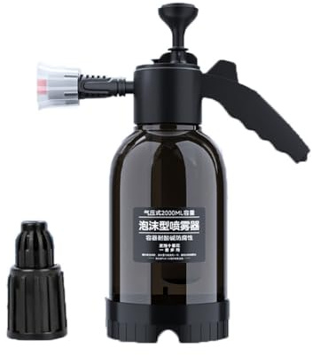 NONDK Bomba Manual de 2L, Pulverizador de Espuma, Lavadora Neumática, Espuma para Nieve, Botella Pulverizadora de Lavado de Coches de Alta Presión para Limpieza del Hogar del Coche