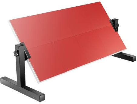 Yikmid Mur de rebond de tennis de table avec 8 blocs en caoutchouc - Angle réglable à 360° - Stable - Entraîneur de tennis de table - Rebond pour auto-entraînement en intérieur et extérieur - Pour la