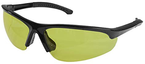 Worksafe 9215 Zante Style Amber Lens Safety Glasses with Flexi Arms