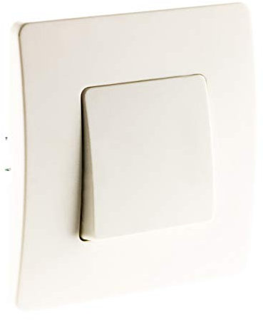 Zenitech - Interrupteur Va & Vient Bornes Auto Venus - Blanc - Compatible Boîtes Standards - Fixation à Vis et à Griffes - Câblage Rapide - Pose Avant Peinture - Clipsage Facile - Normes CE et NF