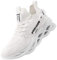 AARDIMI Herren Laufschuhe Fitness straßenlaufschuhe Sneaker Sportschuhe atmungsaktiv Anti-Rutsche Gym Fitness Schuhe (Weiß, Numeric_44)