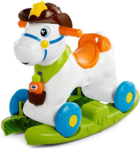 Chicco Cavallo a Dondolo per Bambini Baby Rodeo, Gioco Educativo e Interattivo, Cavallo Cavalcabile Bambino con Effetti Sonori, Max 25 kg, Giochi per Bambini 1-3 Anni, Made in Italy