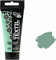 Krevo Art Stoffmalfarben Stofffarben Waschfest Textilfarbe vintage grün Acrylfarbe Wasserbasis | 60ml Tube | Textilfarbe waschmaschinenfest zum Fixieren | Intensiv deckend für helle und dunkle Stoffe