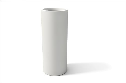 Kloris Blumenkasten Hoher zylindrischer Barock 90 Polyethylen Durchmesser 35 cm Höhe 90 cm Tiefe 30 cm Made in Italy