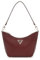 GUESS Damen Eco Gloriana Top Zip Shoulder Bag Schultertasche mit Reißverschluss Oben, Burgunder