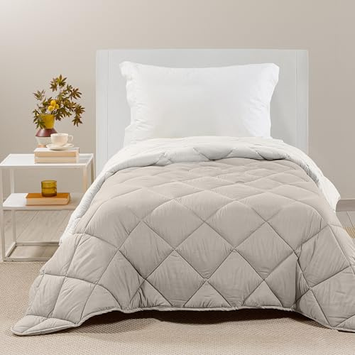 Caleffi - Trapunta Letto Singolo - Piumino Microfibra 170cmx265cm - Coperta Leggera e Morbida per Letto Singolo - Trapunta Invernale e Mezza Stagione - Copriletto Singolo Made in Italy