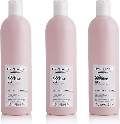 Byphasse - Creme Discipline Liss Crema Protectora Para Definir Rizos 2 uds x 250 ml - Pack Promoo