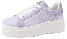 QUEEN HELENA Zapatillas deportivas de plataforma casuales ligeras para mujer X32-7, violeta, 39 EU