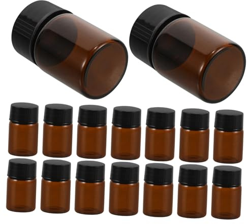 Mikinona Reseflaskor För Eteriska Oljor 100 St 2 Ml Parfymflaskor Återanvändbara Läckagesäkra För Resor