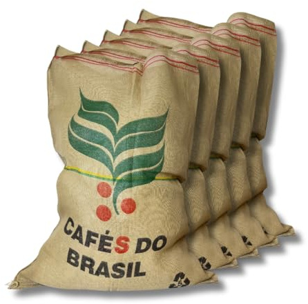 acquaverde | 10 Sacchi in Juta Grandi 70x100 cm con Stampa, Iuta Rigenerata 100% Naturale ed Ecologico - Sacco Ideale per Raccolta Cereali, Caffe, Giardinaggio e Fai da Te