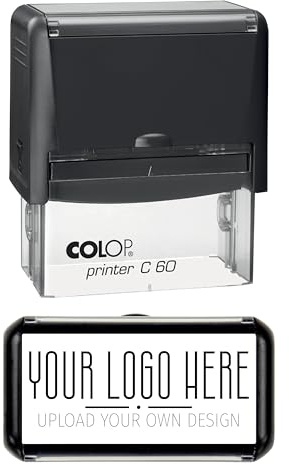 Custom Logo Stamp – Personalised Company Rubber Stamp Featuring Your Logo for Office Use, Branding, Packaging & Promotional Marketing (77mm x 36mm)