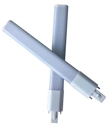 JCKJWL 2 pezzi Lampadina LED dimmerabile G23 Tubo a barra 8W Gx23 Testa Lampada PL orizzontale ultrasottile con copertura in PC Illuminazione di grandi aree(Natural White 4000K,G23)