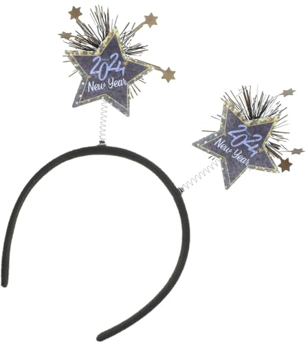 minkissy Diadema De Año Decorativa Tocado De Fiesta Para Accesorios De Cabello Broche De Fiesta Para Adorno De Cabeza Para Fotos De Celebración De Año