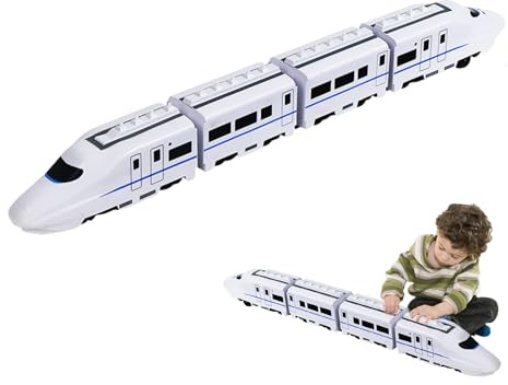 Duroecsain Treno Della Metropolitana Giocattolo - Gioco Divertente per Bambini con Luci E Suoni,Giocattolo Di Treno Ad Alta Velocità | per Festa di Compleanno Casa Soggiorno Giardino Classe Scuola