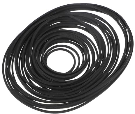 TOVINANNA Cinturón de Goma Negro para Grabadora y DVD, Correa de Reparación Resistente al Desgaste, Paquete de 30 Piezas para Recambio Eficaz