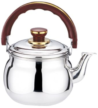 CORHAD Tetera de Acero Inoxidable de 2.7l Mango Resistente al Calor para Cocina Doméstica, Compatible Estufa de Gas E Inducción, Hervidor Silbato