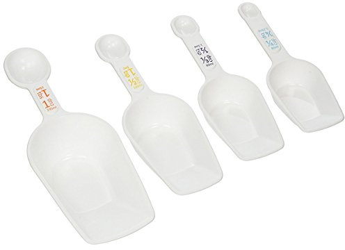 GoodCook Everyday Measuring Scoop Set, Set of 4, White