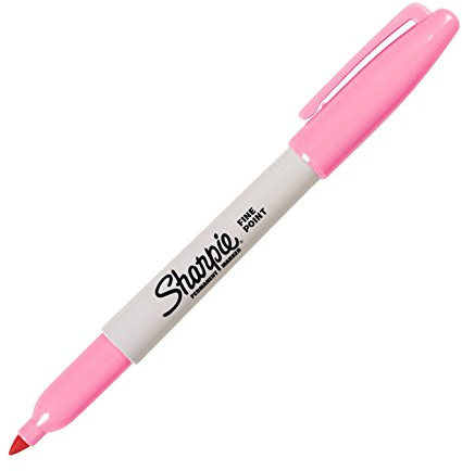 Permanent Marker, Fine Point, Pink