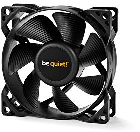 be quiet! Pure Wings 2 80mm PWM Lüfter, hohe Höchstgeschwindigkeit, niedrige Mindestdrehzahl, optimierter Lüfterrahmen, außergewöhnlich hoher Luftdruck, sehr leiser Betrieb, Rifle-Lager, BL037