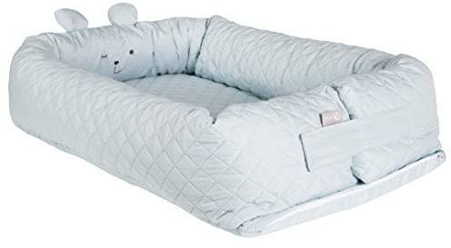 roba Babylounge 'roba Style', mit Bärengesicht 'Benny', hellblau, Wickelauflage