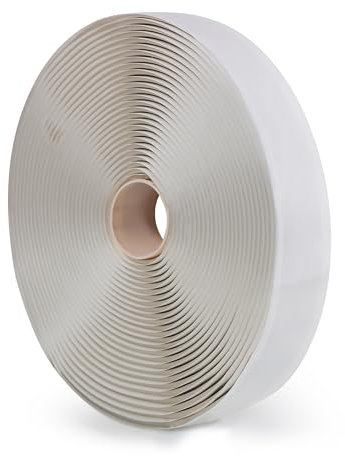 LLPT Nastro Butile Nastro Sigillante Nastro Butilico Autoadesivo Bianco 1.9CM X 10M per Riparazione Camper a Prova di Perdite Vetro per Finestre Sigillatura per Barche Sigillatura per Tetti in EPDM