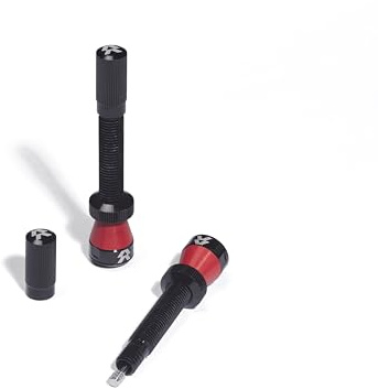 Reserve Fillmore Tubeless Fahrradreifenventile – 50 mm schwarzes Paar – für Rennrad, Mountainbike und Cyclocross schlauchlose Räder.