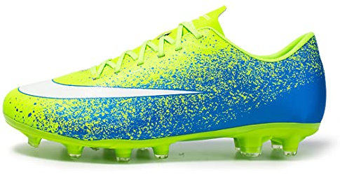 IFIKK Unisex Kinder Fußballschuhe Sportschuhe Stollen Fußballschuhe Herren Professionelle Fußballschuhe Outdoor Trainingsschuhe Für Schuhe (Style 3 Blue,36)