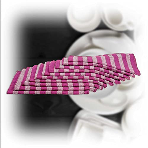 RESPEKT Mikrofaser Bamboo, 10tlg Geschirrtücher-Set, 60x40cm, Das Original aus dem TV!!! (pink)