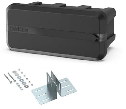 DAKEN Blackit Lite Boîte à outils avec support de timon 550 x 250 x 295 mm