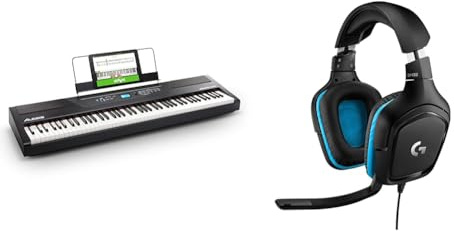 Alesis Recital Pro - E Piano 88 Tasten mit Gewichteten Volle Größe Klavier & Logitech G432 kabelgebundenes Gaming-Headset