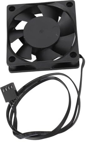 Ventilador para Caja de Computadora, Ventilador para Caja con Rodamiento de Bolas Dual de 4 Pines PWM PBT de 60 Mm, bajo Ruido de 24,9 DBA, Velocidad del Ventilador de hasta 3000
