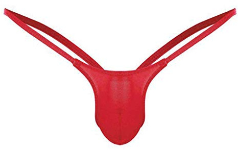 Swimming Briefs for Men Men's Erotic G-Strings & Thongs Breathable Loose Boxer Shorts U Convex Men's Sexy Underwear for Stag Do Fancy Dress Costume Red