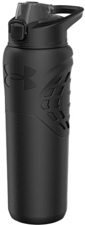 Under Armour Bouteille d'eau en acier inoxydable de 700 ml, isolée, mousqueton facile à transporter, anti-fuite, pour enfants et adultes, tous les sports, salle de sport