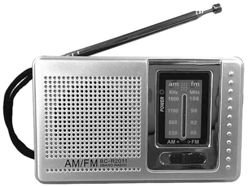 Radio Portátil, Radiogr De Transistor De Bolsillo, Radio Alimentada por Batería, Buena Recepción, Altavoces, Enchufe De Auriculares, Estéreo Claro, Duradero