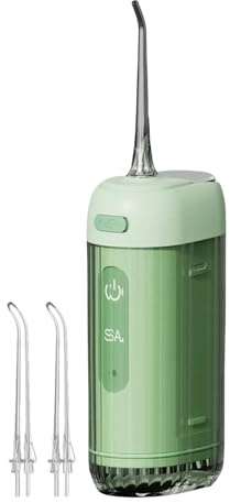 Fyrdyn Acuático | Máquina de Palillos de Agua - Irrigador Bucal Eléctrico Inalámbrico Impermeable 200ml para Adultos y Niños Viajes Playa Vacaciones