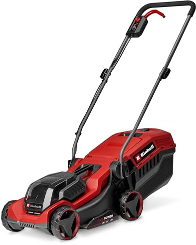 Einhell Akku-Rasenmäher GE-cm 18/30-1 Li BL-Solo Power X-Change (18 V, 30 cm Schnittbreite, bis 175 m², Brushless, 27L Grasfangkorb, 30-65 mm Schnitthöhe, ohne Akku)