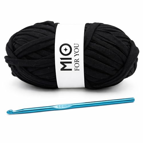 Fettuccia per Borse a Uncinetto 100g (32m) con Uncinetto 5 mm Incluso