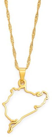 Collana personalizzata da uomo e donna, collana con ciondolo in Germania per auto da corsa, per donne e ragazze