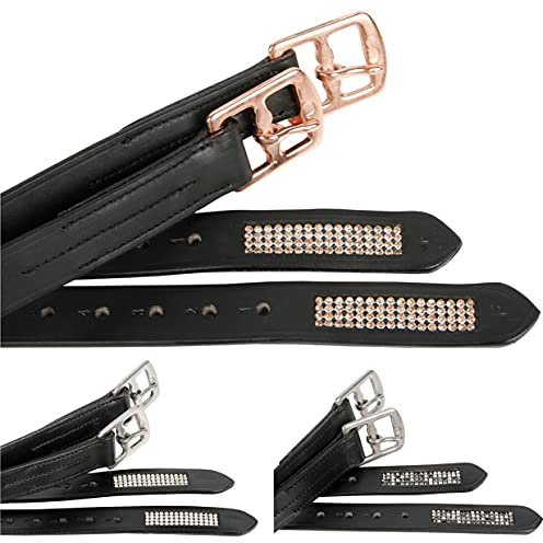 Harry's Horse 28601025-05pony Stirrup Strap Crystal Pony S Black