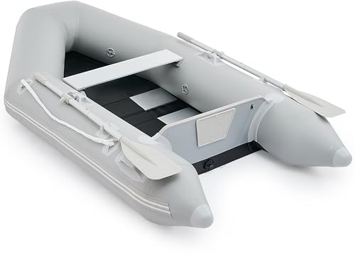 CO-Z Heavy Duty Inflatable Kayak for Adults 230x130x33cm Portable Raft 2 Person 300kg Cap. PVC Inflatable Dingy Boat for Boating Fishing or Playing on Lakes Rivers