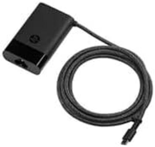 HP 65 W USB-C GaN Laptop-Netzteil, kompatibel mit HP PCs mit USB-C-Anschluss, Schwarz