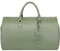 Modoker Damen-Kleidersack aus Leder mit Schulterriemen, 2-in-1 zum Aufhängen, für Koffer, Anzug, Reisetasche, Grün