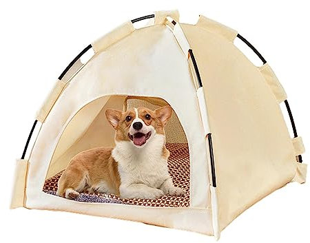 Yusheng Haustierzelt Katzen Zelt Outdoor Hund Sonnenschirm Pop Up Hundezelt, Tragbare Waschbares Hundehütten, Haustierkäfig Für Katze, Hund,42 X 42 X 38 cm