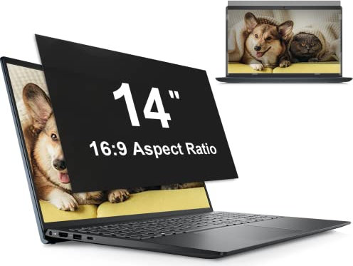 Mamol Filtro de Privacidad 14 Pulgadas 16:9, Filtros de Pantalla Compatible con HP/Dell/Acer/Lenovo/Thinkpad/Samsung/Envy/Xps, Anti Luz Azul Privacy de Protector Pantalla para 14 Pulgadas Netbooks