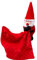 Duomiaomiao Baby Geschenk mädchen & Junge | 100% Baumwolle Geschenke zur Geburt | Musselin Schnuffeltuch-Lätzchen-Beißring | Geschenksets für Babys (Kaninchen, ROT Weihnachten)