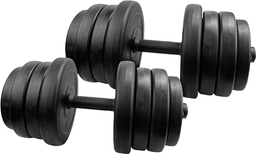 Bestfor 30Kg Adjustable Dumbbells Free Weight Lifting, Hand Hold, Training Set For Fitness, Body Building, Muscles, Strength, Growth, Power, Gym, Home Exercise With Chart
