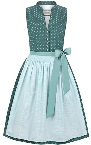 Heimatgwand Dirndl Linda Vestito per Occasioni Speciali, Nero, 40 Donna