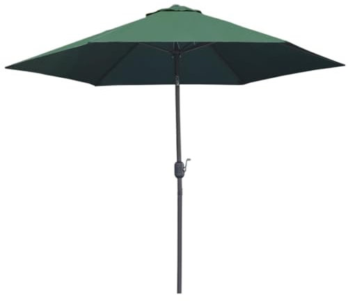 Outdoor-Marktschirm für Pool, Garten, Terrasse, Deck, Rasen, Terrasse (grün), Sonnenschirm für Balkon, Strand undfür Swimmingpool mit Einstellbarer Höhe und Neigungswinkel, UV-Schutz und far