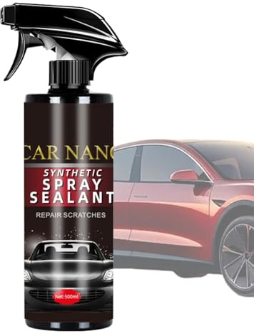 Spray Revestimiento Coche 500ml | Eliminador De Rayos Con Nanotecnología Y Protección UV,Abrillantador Antiestático De Larga Duración Para Carrocería Y Faros
